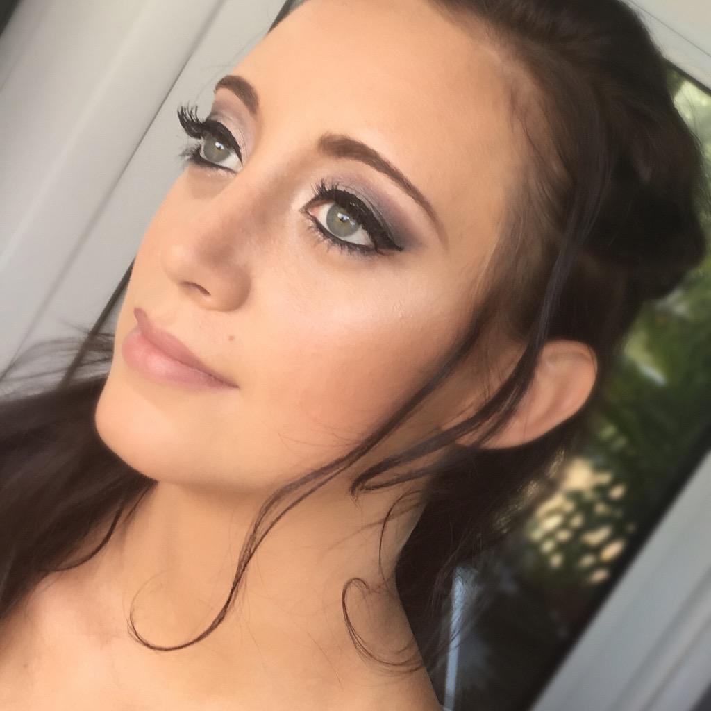 Smokey eye beauty portrait